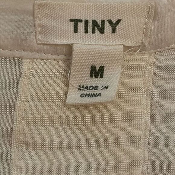 Tiny Ivory Sequin Embroidered Blouse Top Womens Size Medium Lightweight - Picture 3 of 12